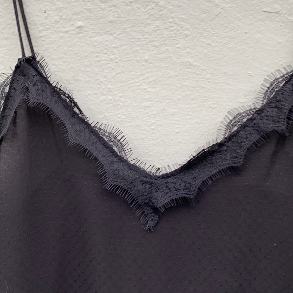 Zara black cami with lace - Picture 2 of 6